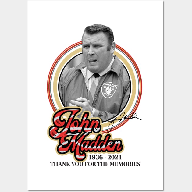 LEGEND JOHN MADDEN Wall Art by CLOSE THE DOOR PODCAST